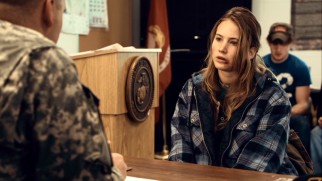 Ree (Jennifer Lawrence) considers the army as a way to provide for her family.