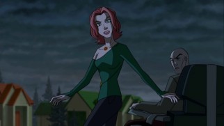 In a bit that looks and feels like Christopher Nolan's "Inception", Jean Grey joins Professor Xavier in a grayed suburban world where it's hoped the Phoenix Force will be summoned.