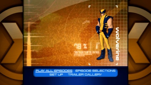 Wolverine, whose top billing seems undeserved based solely on the Final Crisis arc, is the first of five X-Men loaded in the DVD's Cerebro Online database main menu. Despite the lack of a dedicated page, there are audio commentaries.