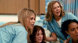 The Women ends with a birthing scene that draws its four leading ladies to the film's first and only onscreen male.