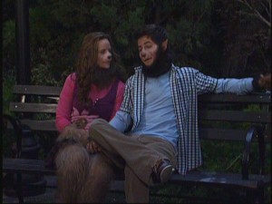 Isabella (Sarah Ramos) and Justin (David Henrie) try to work out their differences despite their very obvious similarity in "Beware Wolf."