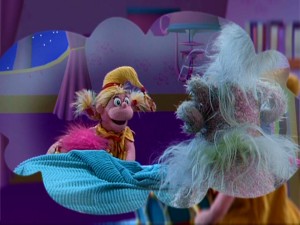 In her imagination, Sarah Hall-Small tells the Nightwomp in her closet how it is with her snare drum.