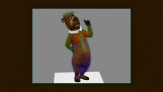 Digital fur is applied to Yogi in "Animated Bears" which details the process of bringing the film's two bear characters to life in CGI.
