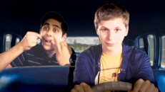 Vijay (Adhir Kaylan) does some backseat flossing in this extended version of his and Nick's animated paper cut-out drive to Sheeni's French school.