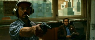 Firing one off in a shooting gallery, Robert Downey Jr. turns in a good performance as Paul Avery, the fast-talking, unstable San Francisco Chronicle reporter who's covering the Zodiac case.
