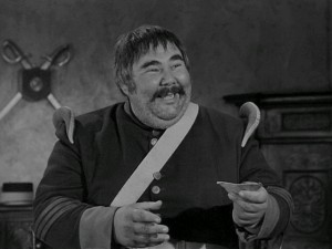 Sergeant Garcia (Henry Calvin) enjoys a typically hearty laugh. Just look at that face... you know you want to watch this show!