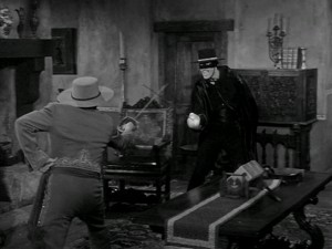 This is something you'll see a lot in "Zorro": swordfighting.