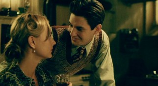 A young couple's post-World War II romance and tragedy (Nora Arnezeder and Ben Barnes) features in the plagiarized text and the Old Man's personal account.