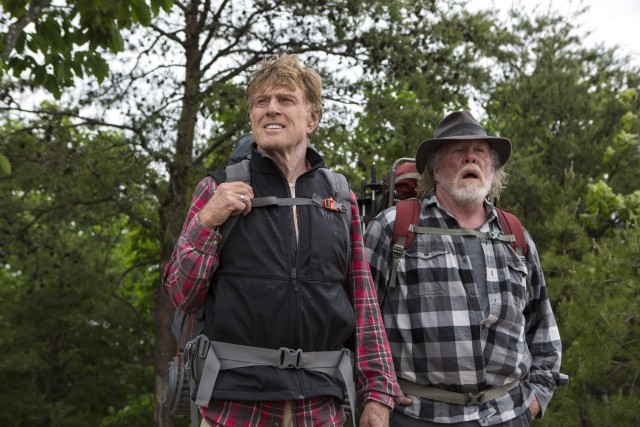 In "A Walk in the Woods", old friends Bill Bryson (Robert Redford) and Stephen Katz (Nick Nolte) attempt to hike the Appalachian Trail in full.