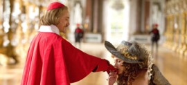 Christoph Waltz as Cardinal Richelieu in "The Three Musketeers."