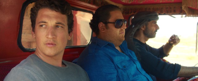 In "War Dogs", David Packouz (Miles Teller) and Efraim Diveroli (Jonah Hill) find themselves driving through Fallujah to deliver an arms shipment to American military in Iraq.