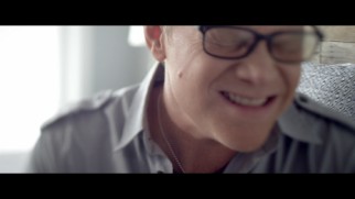 Steven Curtis Chapman performs his end credits song "Warrior" a little too close to the camera in his music video.