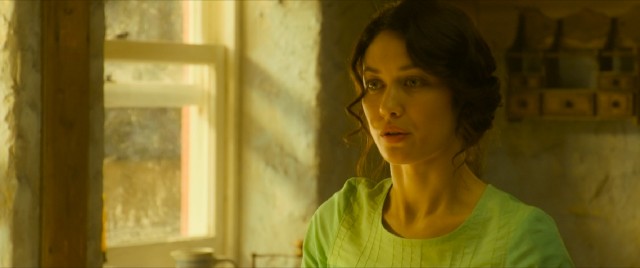 Olga Kurylenko plays Ayshe, the probable war widow who lets Joshua stay in her Turkish home/hotel.