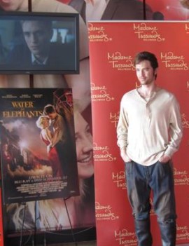 For a limited time, Madame Tussauds Hollywood has restyled Robert Pattinson's wax figure to portray his "Water for Elephants" character.