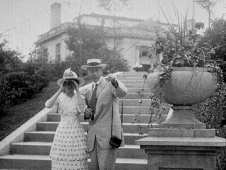 Mr. Norwood shows his love interest the binocular-ready sights of Wausau, Wisconsin in 1914's "The Lumberjack."