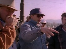 "On Set!" shows Robert Zemeckis directing back in December of 1986 in a baseball cap and sunglasses.