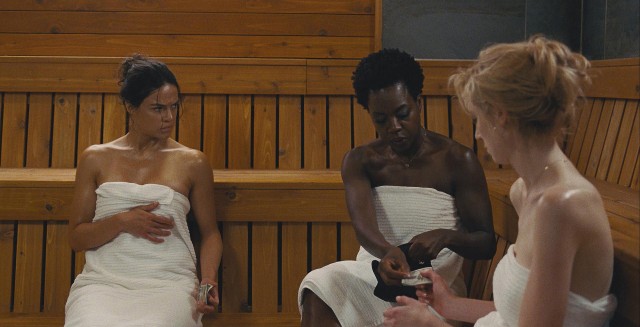Veronica Rawlins (Viola Davis) organizes a heist to be pulled off by Linda (Michelle Rodriguez), Alice (Elizabeth Debicki), and her in Steve McQueen's "Widows."