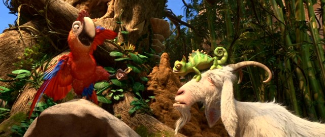 The Belgian-French animated feature "The Wild Life" retells the story of "Robinson Crusoe" from the perspective of a red Macaw named Mak and other exotic island-dwelling animals.