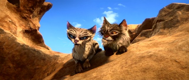 Mangy gray cats Mel and May are the villains of "The Wild Life."