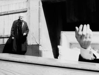 In one of cinema's great disconcerting dream sequences, a casket falls off a horse-drawn carriage to reveal the hand of a corpse.