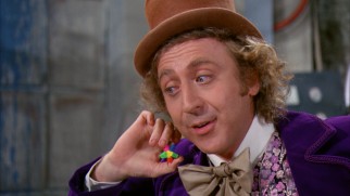 Speak a little louder next time... Willy Wonka (Gene Wilder) is a trifle deaf in this ear.