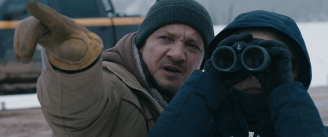 In "Wind River", Fish & Wildlife officer Cory Lambert (Jeremy Renner) helps an FBI agent (Elizabeth Olsen) investigate a disappearance/homicide.