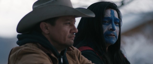 Cory Lambert (Jeremy Renner) is uniquely equipped to lend comfort to Martin Hanson (Gil Birmingham), the father of the Native American woman whose murder is being investigated.
