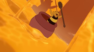 Paradise for Winnie the Pooh is reveling in a world of computer-generated honey in a bee-inspired leotard.