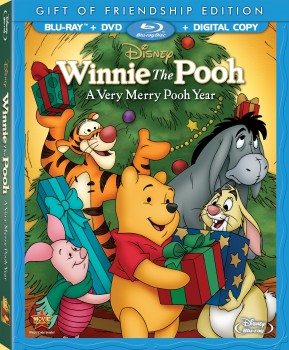 Winnie the Pooh: A Very Merry Pooh Year: Gift of Friendship Edition Blu-ray + DVD + Digital Copy cover art - click to buy combo pack from Amazon.com