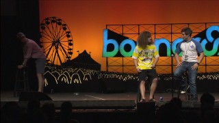 The Workaholics get a tepid reaction with a friendship sketch live at Bonnaroo.