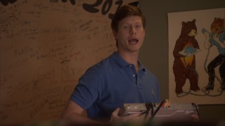 Anders (Anders Holm) confiscates his DVD player in a Season One deleted scene.