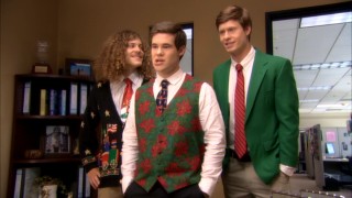 Their boss' inability to share in their half-Christmas cheer leads two of the three Workaholics to strike.