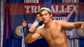 Overcoming conflict, Adam's bodybuilder competition comes to host a rap performance by The Wizards.