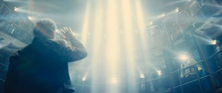Bright lights and otherworldly beings change the tone of the film 37 minutes in.