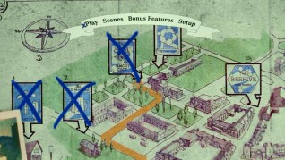 The DVD's clever main menu animates a map of the Golden Mile, crossing off stops while the ale-colored trail is blazed.