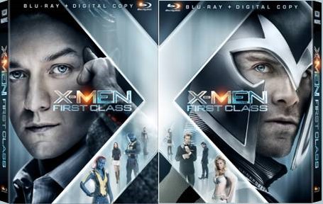 Two different covers for X-Men: First Class Blu-ray + Digital Copy cover