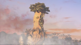 Zambezia, the famed city of birds, consists of a large tree on the edge of a giant waterfall.