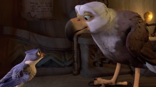 Wise old one-winged eagle Sekhuru (voiced by Leonard Nimoy) reveals a connection to Zambezia in Kai's forgotten past.