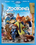 Zootopia: Blu-ray + DVD + Digital HD combo pack cover art