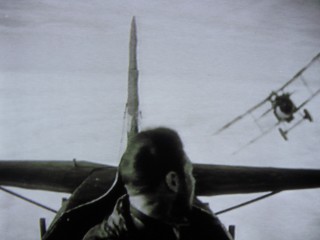 Synchronized sound was yet to come, but actors filming themselves flying planes was part of cinema in 1927. How's that for an aviation effect?
