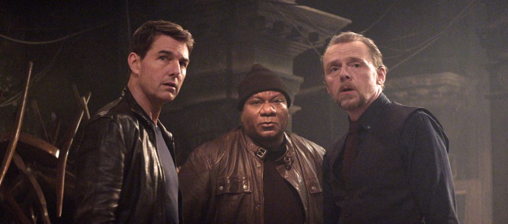 Surprisingly, the "Mission: Impossible" boys (Tom Cruise, Ving Rhames, and Simon Pegg) are not getting too old for this shit.