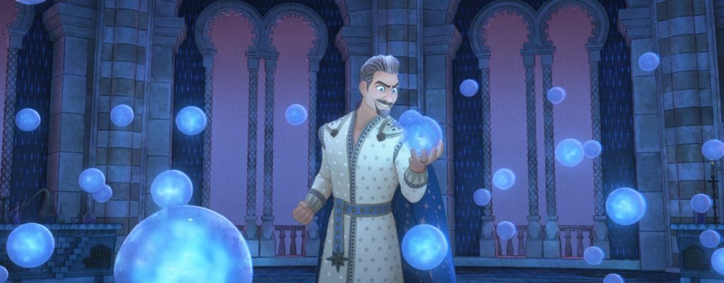 The people of rosas entrust the silver-haired sorcerer king magnifico (voiced by chris pine) with their forgotten wishes in our disney wish movie review.