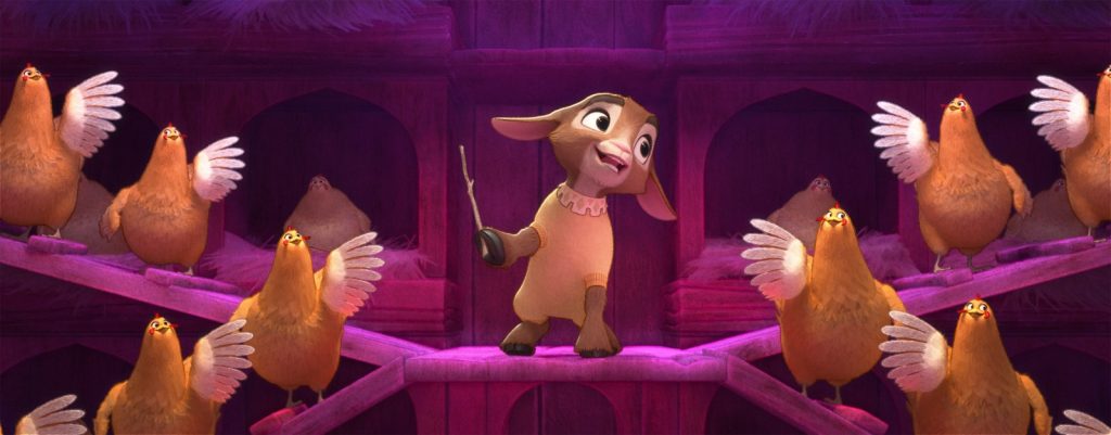 Asha's newly intelligible goat valentino (voiced by alan tudyk) is designed to be the breakout comic sidekick of "wish" in our disney wish movie review.