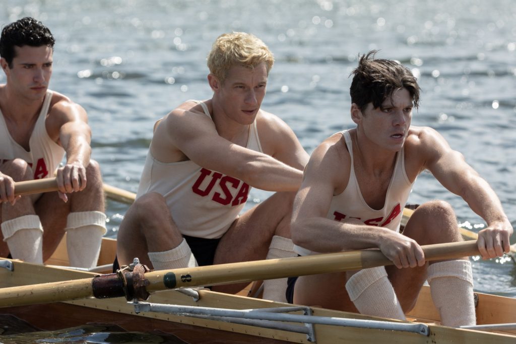 Before they were "the boys in the boat", joe rantz (callum turner) and don hume (jack mulhern) were just broke, shy college students.