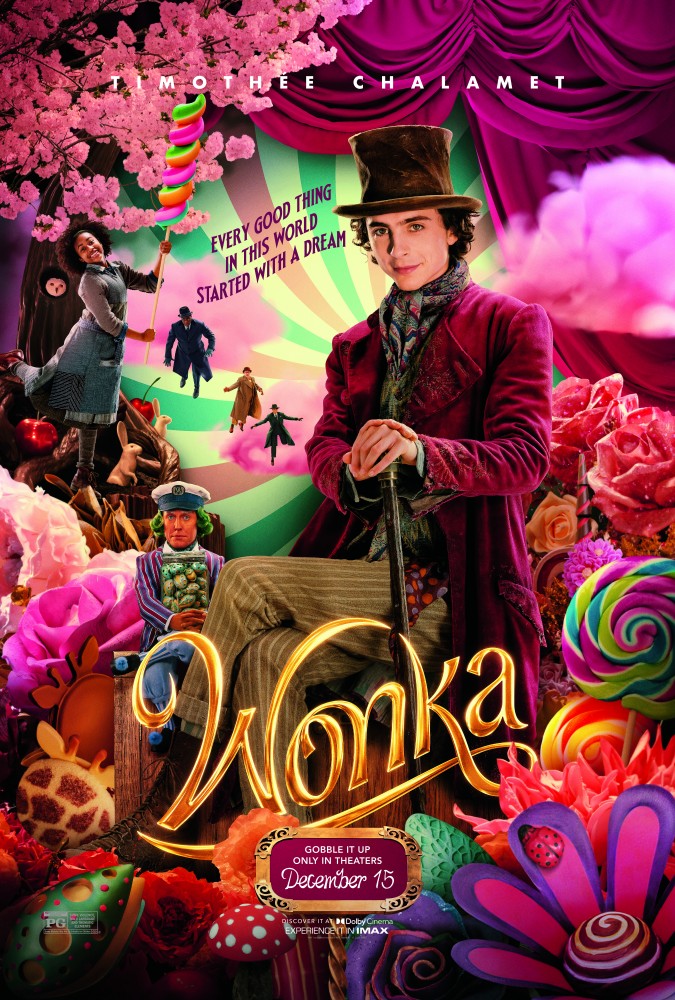 Wonka film poster and movie review