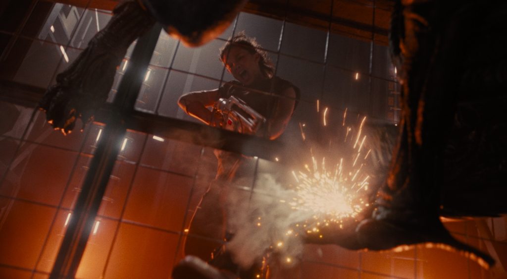 Alien: Romulus 3 Cailee Spaeny tries her hand at action heroine status, evoking Sigourney Weaver's Ripley as the scavenger Rain Carradine in Fede Álvarez's "Alien: Romulus."