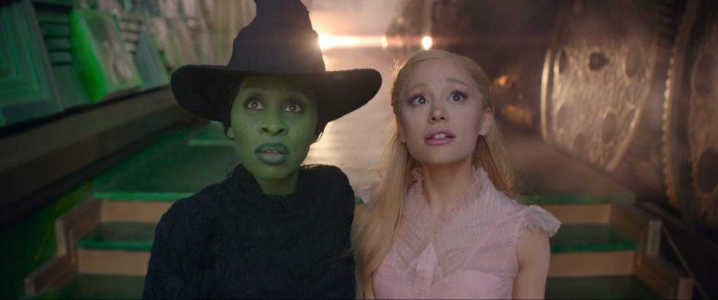 Wicked 5 "Wicked" tells of the events preceding "The Wizard of Oz" from the perspectives of future Wicked Witch Elphaba (Cynthia Erivo) and Galinda/Glinda (Ariana Grande).