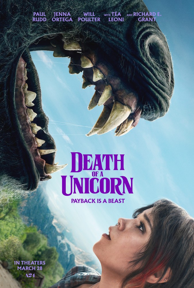 Death of a Unicorn film poster and movie review