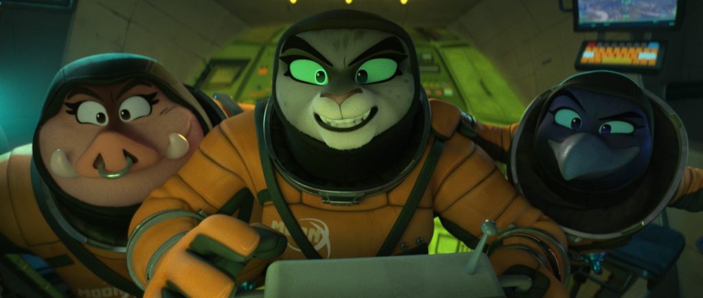 The Bad Guys face an out-of-this-world threat in Kitty Kat, Doom, and Pigtail Petrova.