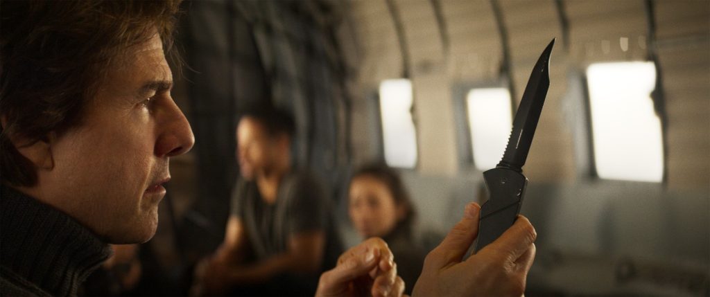 Mission: Impossible - Final Reckoning 4K Ultra HD + Blu-ray + Digital Code 6 Ethan Hunt (Tom Cruise) wields a knife in what is allegedly his eighth and final film appearance.